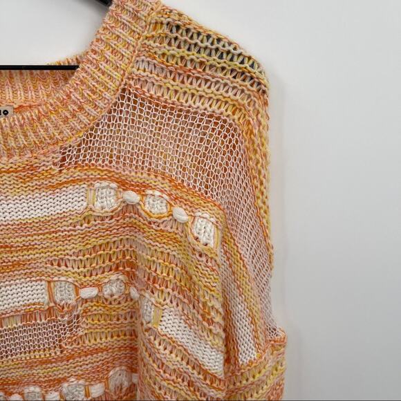 Orange Knit Sweater Size Medium/Large - Picture 6 of 8